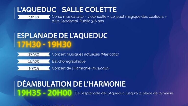 Fête de la musique 2023 - Programme