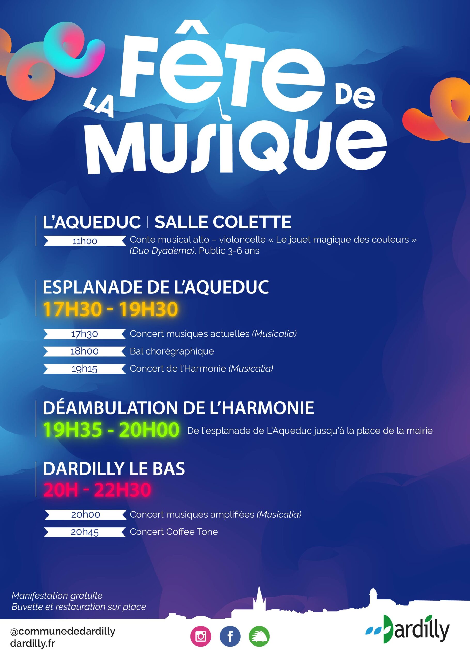 Fête de la musique 2023 - Programme